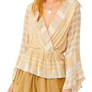 NWT- Free People Rosalie Wrap Top